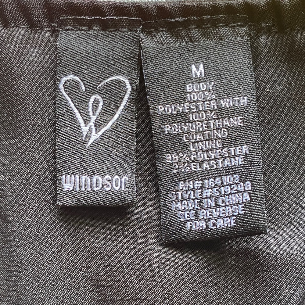 Windsor Black Faux Leather Crop Top - Picture 4 of 7